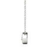 GIA Certified Natural Diamond Bezel Solitaire Slide Pendant Necklace 14K White Gold 1/3 ctw