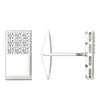 3/4 Ctw Diamond Cufflinks AGS Certified GH/SI1-SI2 14K White Gold