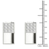 3/4 Ctw Diamond Cufflinks AGS Certified GH/SI1-SI2 14K White Gold