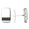 5/8 Ctw Black Diamond Cufflinks AGS Certified 14K White Gold
