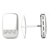 5/8 Ctw Diamond Cufflinks AGS Certified GH/SI1-SI2 14K White Gold