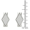 1.00 Ctw Diamond Cufflinks AGS Certified GH/SI1-SI2 14K White Gold