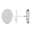 2.00 Ctw Diamond Cufflinks AGS Certified GH/SI1-SI2 14K White Gold
