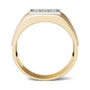 14K White/Yellow/Dune Gold Diamond Mens Ring (1/2 Ctw IGI USA Cert GH/SI2-I1)