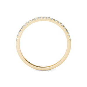 1/4 Ctw GH/SI1-SI2 AGS Certified 14K Yellow Gold Natural Diamonds Wedding Band