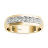 GIA Certified 1/4 Ctw Natural Diamonds D-E Color VS-I1 Clarity Wedding Band Mens Ring 14K White and Yellow Gold
