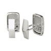 5/8 Ctw Black Diamond Cufflinks AGS Certified 14K White Gold