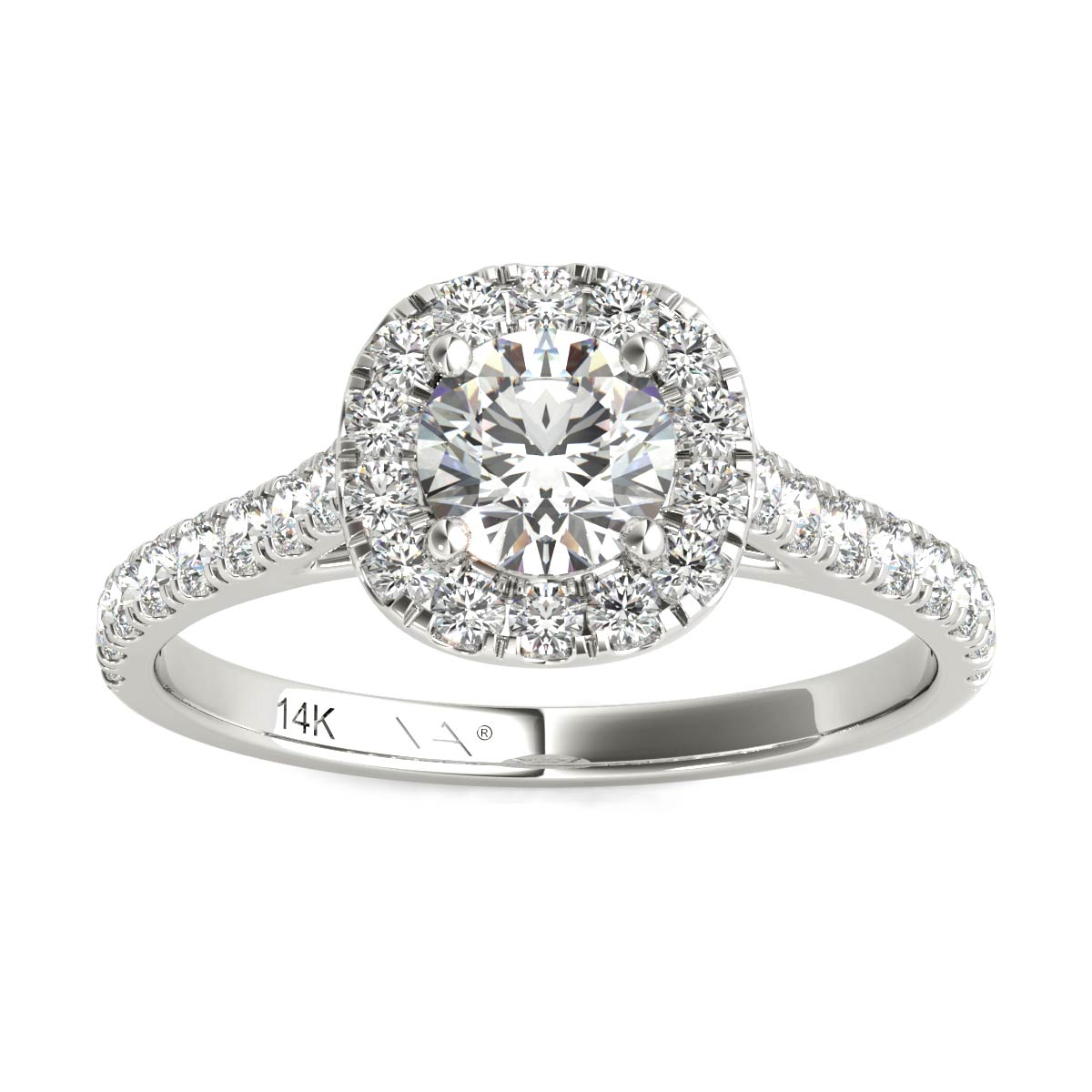 Tru Reflection Oval Halo Diamond Ring - McKenzie & Smiley Jewelers |  Clarksville TN