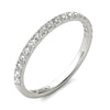 1/3 Ctw GH/SI2-I1 AGS Certified 14K White Gold Natural Diamonds Wedding Band