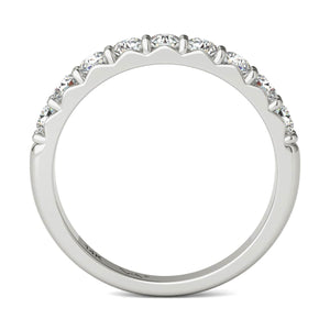 14K White Gold Diamond Wedding Band (1/2 Ct tw, IGI USA Certified GH/I1)