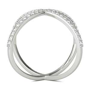 14K White Gold Diamond Ring (1/2 Ct tw, IGI USA Certified GH/I1)